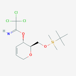(2R,3S)-2-(((Tert-butyldimethylsilyl)oxy)methyl)-3,6-dihydro-2H-pyran-3-YL 2,2,2-trichloroacetimidate