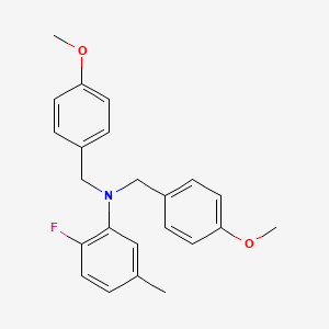 2-Fluoro-N,N-bis(4-methoxybenzyl)-5-methylaniline