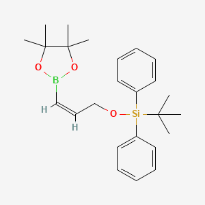 t-Butyldiphenyl{[(2Z)-3-(4,4,5,5-tetramethyl-1,3,2-dioxaborolan-2-yl)prop-2-en-1-yl]oxy}silane