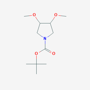 molecular formula C11H21NO4 B8266221 Tert-butyl 3,4-dimethoxypyrrolidine-1-carboxylate 