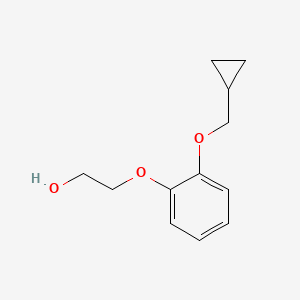 2-Cyclopropylmethyloxy-1-(2-hydroxyethyloxy)benzene