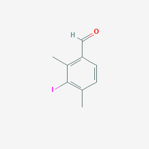 molecular formula C9H9IO B8266256 3-Iodo-2,4-dimethylbenzaldehyde 