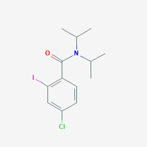 molecular formula C13H17ClINO B8266262 4-chloro-2-iodo-N,N-di(propan-2-yl)benzamide 