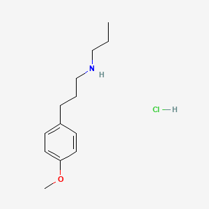 molecular formula C13H22ClNO B8266268 3-(4-Methoxyphenyl)-N-propylpropan-1-amine hydrochloride 