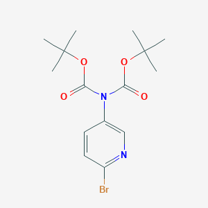 molecular formula C15H21BrN2O4 B8266269 tert-Butyl (6-bromopyridin-3-yl)(tert-butoxycarbonyl)carbamate 