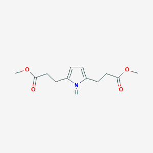 molecular formula C12H17NO4 B8266279 Dimethyl 3,3'-(1H-pyrrole-2,5-diyl)dipropanoate 
