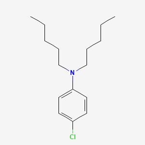 molecular formula C16H26ClN B8266340 4-Chloro-N,N-dipentylaniline 