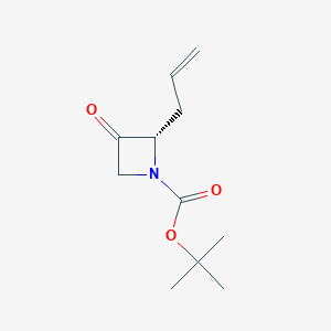 molecular formula C11H17NO3 B8266349 (2S)-1-Boc-2-Allylazetidine-3-one 