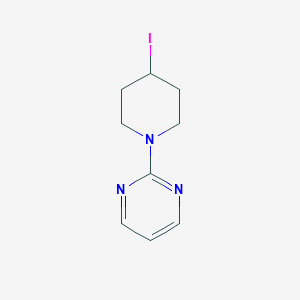 molecular formula C9H12IN3 B8266392 2-(4-Iodopiperidin-1-YL)pyrimidine 