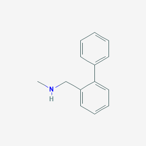 molecular formula C14H15N B082664 1-([1,1'-Biphenyl]-2-yl)-N-methylmethanamine CAS No. 13737-31-0