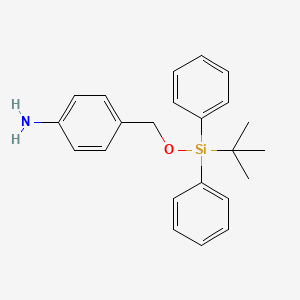 molecular formula C23H27NOSi B8266403 4-(((Tert-butyldiphenylsilyl)oxy)methyl)aniline 