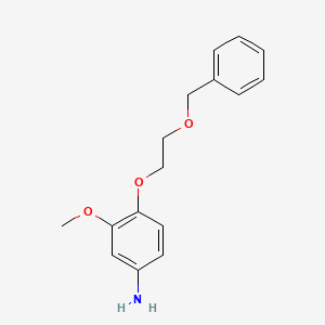 molecular formula C16H19NO3 B8266404 4-(2-(苯甲氧基)乙氧基)-m-苯胺 