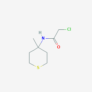 molecular formula C8H14ClNOS B8266440 2-chloro-N-(4-methylthian-4-yl)acetamide CAS No. 851389-40-7