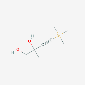 molecular formula C8H16O2Si B8266466 2-Methyl-4-(trimethylsilyl)but-3-yne-1,2-diol 