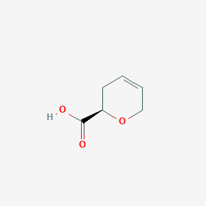 molecular formula C6H8O3 B8266475 (2R)-3,6-dihydro-2H-pyran-2-carboxylic Acid 