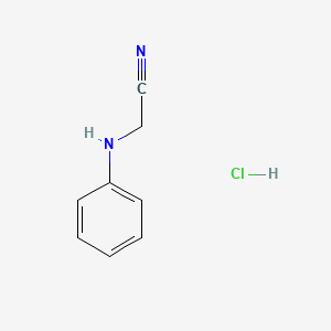 molecular formula C8H9ClN2 B8266493 2-(Phenylamino)acetonitrile hydrochloride 