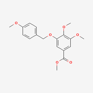 molecular formula C18H20O6 B8266583 Methyl 3,4-dimethoxy-5-((4-methoxybenzyl)oxy)benzoate 