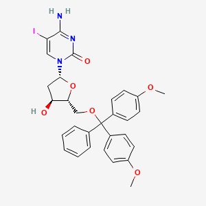 molecular formula C30H30IN3O6 B8266701 5-Iodo-5'-O-(4,4'-dimethoxytrityl)-2'-deoxycytidine 