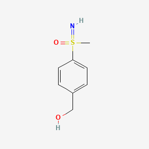 molecular formula C8H11NO2S B8266721 (4-(Hydroxymethyl)phenyl)(imino)(methyl)-l6-sulfanone 