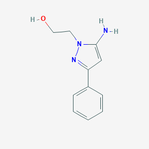molecular formula C11H13N3O B082668 2-(5-氨基-3-苯基-1H-吡唑-1-基)乙醇 CAS No. 14085-42-8