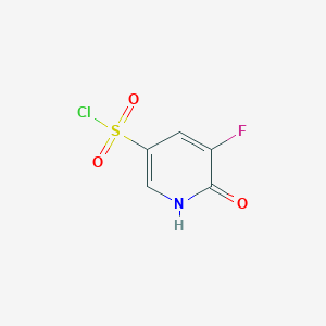 molecular formula C5H3ClFNO3S B8266837 3-Fluoro-2-hydroxypyridine-5-sulfonyl chloride 