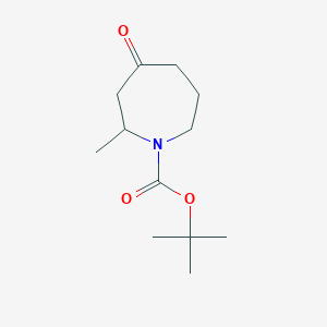 molecular formula C12H21NO3 B8266921 tert-Butyl 2-methyl-4-oxoazepane-1-carboxylate 