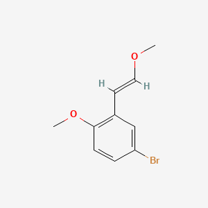 molecular formula C10H11BrO2 B8267005 (E)-4-Bromo-1-methoxy-2-(2-methoxyvinyl)benzene 
