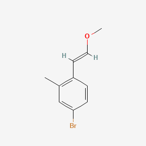 molecular formula C10H11BrO B8267027 (E)-4-Bromo-1-(2-methoxyvinyl)-2-methylbenzene 