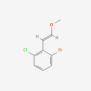 molecular formula C9H8BrClO B8267034 (E)-1-Bromo-3-chloro-2-(2-methoxyvinyl)benzene 