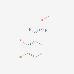 molecular formula C9H8BrFO B8267063 (E)-1-Bromo-2-fluoro-3-(2-methoxyvinyl)benzene 