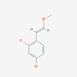 molecular formula C9H8BrFO B8267109 (E)-4-Bromo-2-fluoro-1-(2-methoxyvinyl)benzene 