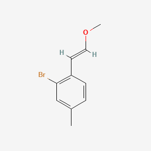molecular formula C10H11BrO B8267113 (E)-2-Bromo-1-(2-methoxyvinyl)-4-methylbenzene 
