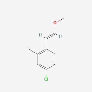 molecular formula C10H11ClO B8267137 (E)-4-Chloro-1-(2-methoxyvinyl)-2-methylbenzene 