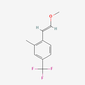 molecular formula C11H11F3O B8267142 (E)-1-(2-Methoxyvinyl)-2-methyl-4-(trifluoromethyl)benzene 
