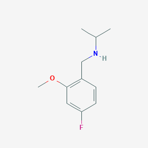 molecular formula C11H16FNO B8267253 N-(4-Fluoro-2-methoxybenzyl)propan-2-amine 