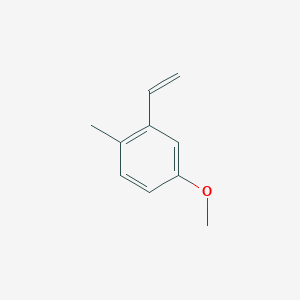 molecular formula C10H12O B8267293 4-Methoxy-1-methyl-2-vinylbenzene 