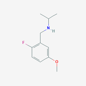 molecular formula C11H16FNO B8267310 N-(2-Fluoro-5-methoxybenzyl)propan-2-amine 