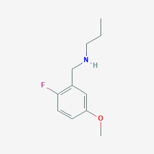 molecular formula C11H16FNO B8267321 N-(2-Fluoro-5-methoxybenzyl)propan-1-amine 