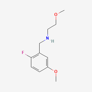 molecular formula C11H16FNO2 B8267334 N-(2-Fluoro-5-methoxybenzyl)-2-methoxyethanamine 