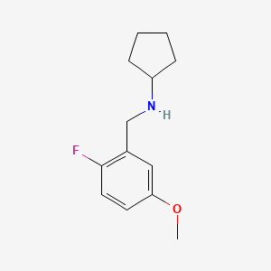 molecular formula C13H18FNO B8267347 N-(2-Fluoro-5-methoxybenzyl)cyclopentanamine 