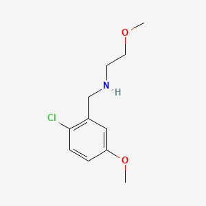 molecular formula C11H16ClNO2 B8267403 N-(2-Chloro-5-methoxybenzyl)-2-methoxyethanamine 
