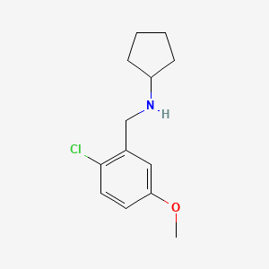 molecular formula C13H18ClNO B8267406 N-(2-Chloro-5-methoxybenzyl)cyclopentanamine 
