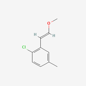 molecular formula C10H11ClO B8267416 (E)-1-Chloro-2-(2-methoxyvinyl)-4-methylbenzene 
