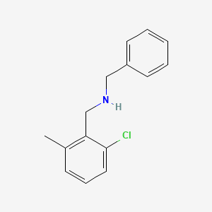 molecular formula C15H16ClN B8267654 N-Benzyl-1-(2-chloro-6-methylphenyl)methanamine 