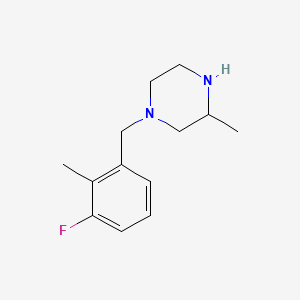 1-(3-Fluoro-2-methylbenzyl)-3-methylpiperazine