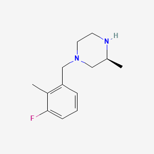 molecular formula C13H19FN2 B8267767 (S)-1-(3-Fluoro-2-methylbenzyl)-3-methylpiperazine 