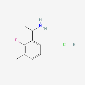 molecular formula C9H13ClFN B8267770 1-(2-Fluoro-3-methylphenyl)ethanamine hydrochloride 