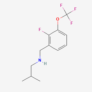 N-(2-Fluoro-3-(trifluoromethoxy)benzyl)-2-methylpropan-1-amine