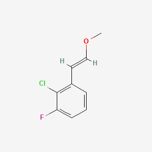 molecular formula C9H8ClFO B8267870 (E)-2-Chloro-1-fluoro-3-(2-methoxyvinyl)benzene 