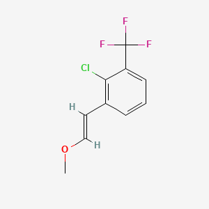 molecular formula C10H8ClF3O B8267880 (E)-2-Chloro-1-(2-methoxyvinyl)-3-(trifluoromethyl)benzene 